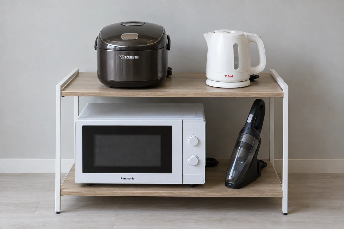炊飯器・電気ケトル・電子レンジ・掃除機