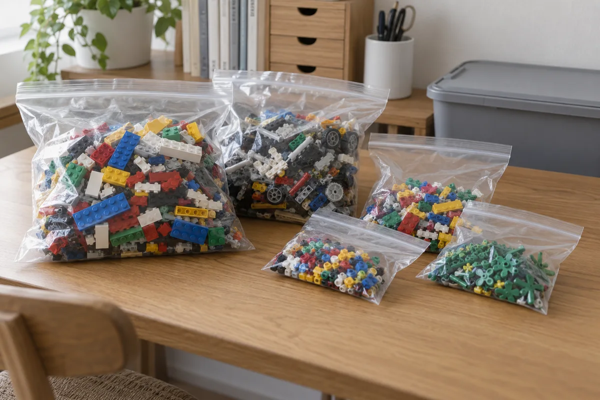 未開封のブロック部品袋