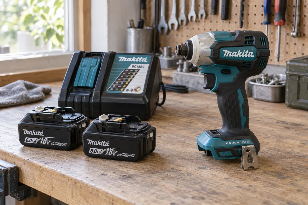 マキタの工具と電池、充電器