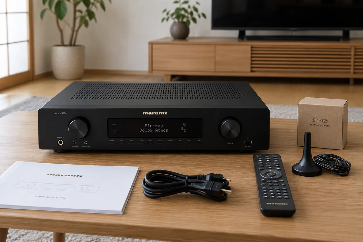 AV機器とリモコン、付属品
