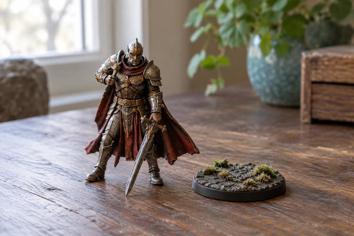 フィギュアの細部と状態が見える写真