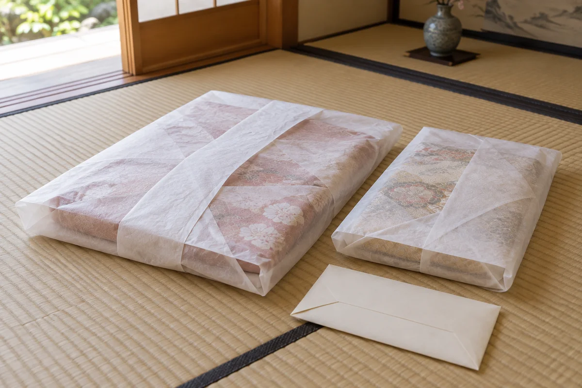 着物と帯と保管・付属品の組合せ